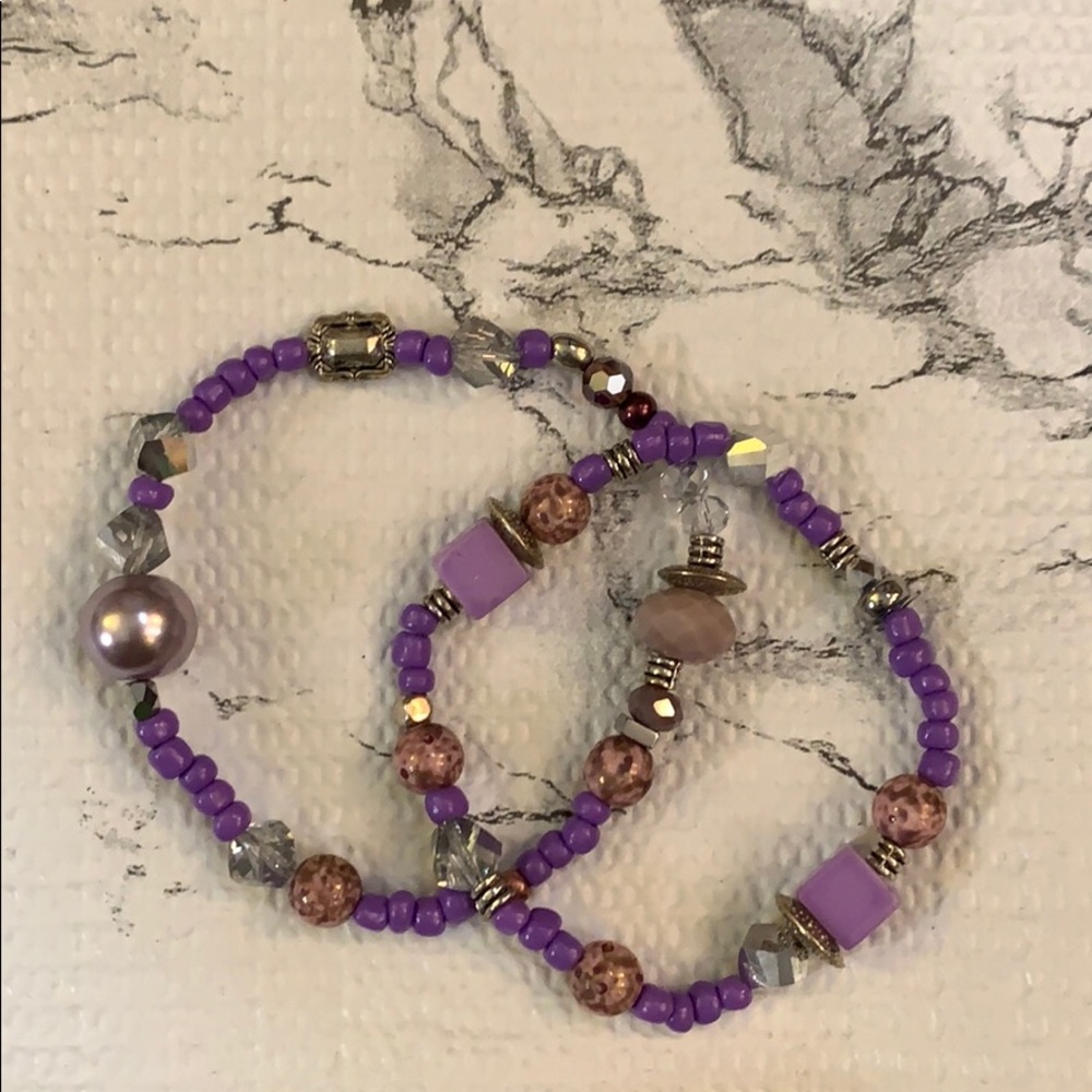 Purple bracelets ✨